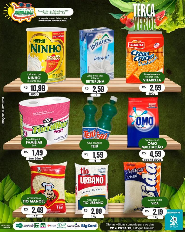 23/01/2019 – Confiram as ofertas desta Quarta Maluca – Supermercado Andradão 6