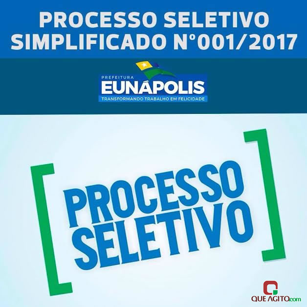 Eunápolis: Prazos do Processo Seletivo Nº 001/2017 são prorrogados 12