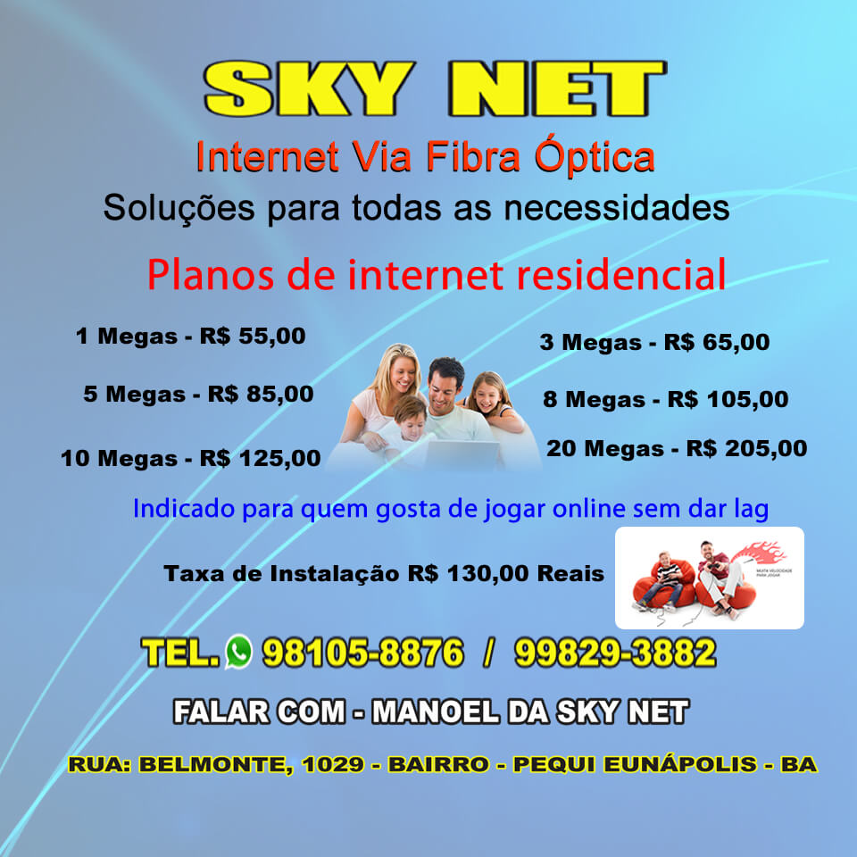 Jogue sem LAG com o plano - WSNET - Internet FIBRA Óptica