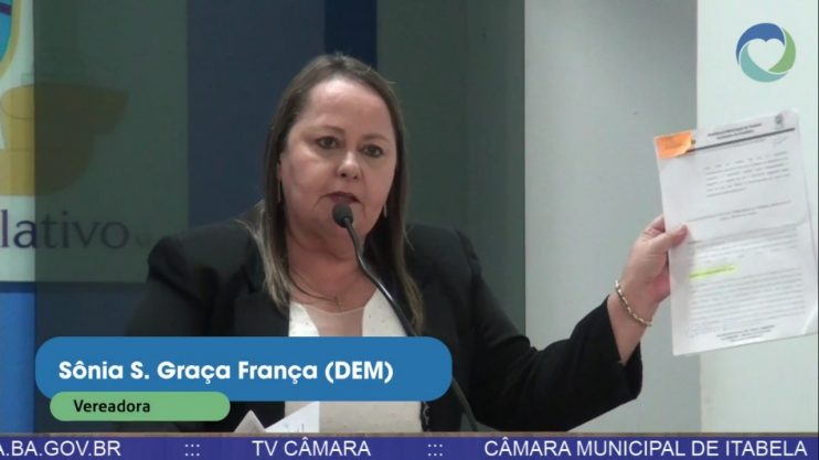 ITABELA - Vereadora se diz ´entristecida` com veto do prefeito a alteração de nome de bairro para Santa Irmã Dulce 106