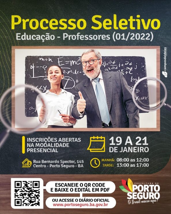 Edital de processo seletivo para professores em Porto Seguro 4