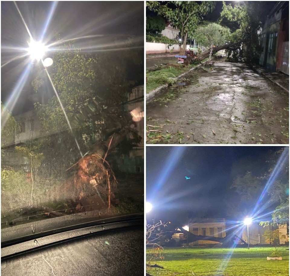 Forte temporal provoca chuva de granizo e causa destruição em Belmonte. 6