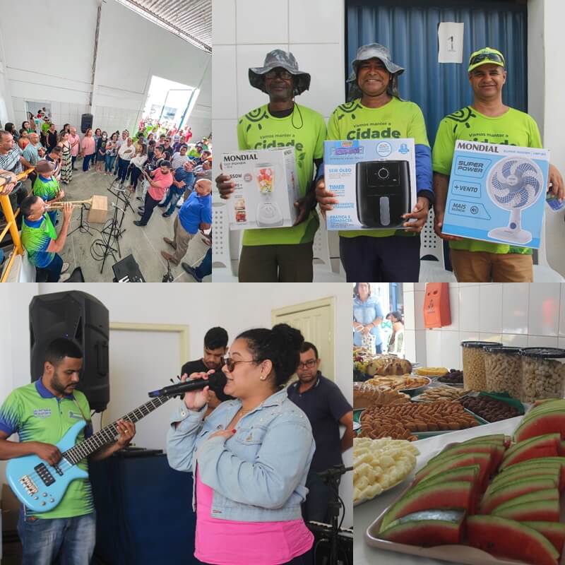 Dia do Gari é comemorado com café da manhã e sorteio de brindes na Secretaria de Serviços Públicos 21