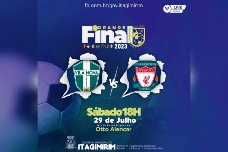 Liverpool e Vila Nova duelam pelo título do Campeonato Municipal de Futsal de Itagimirim 9
