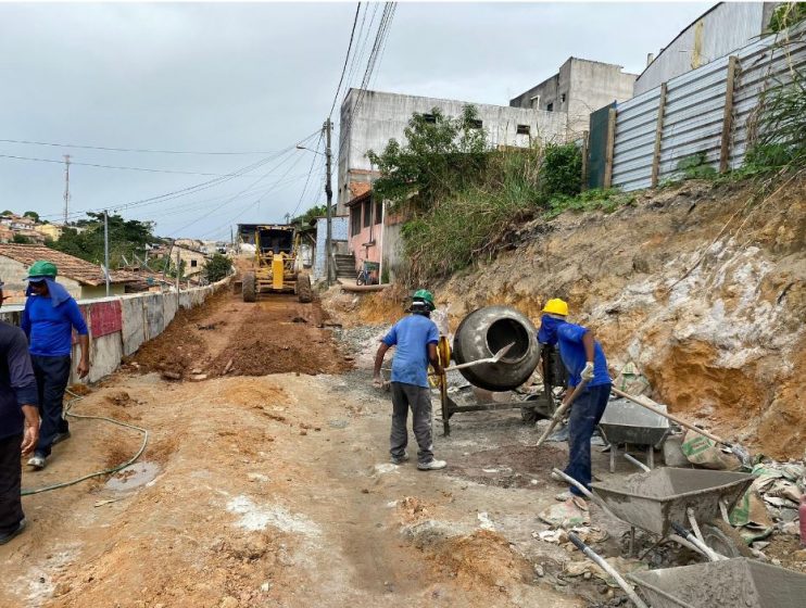 Eunápolis: segunda etapa da obra da rua Lua Nova fica pronta em julho 15