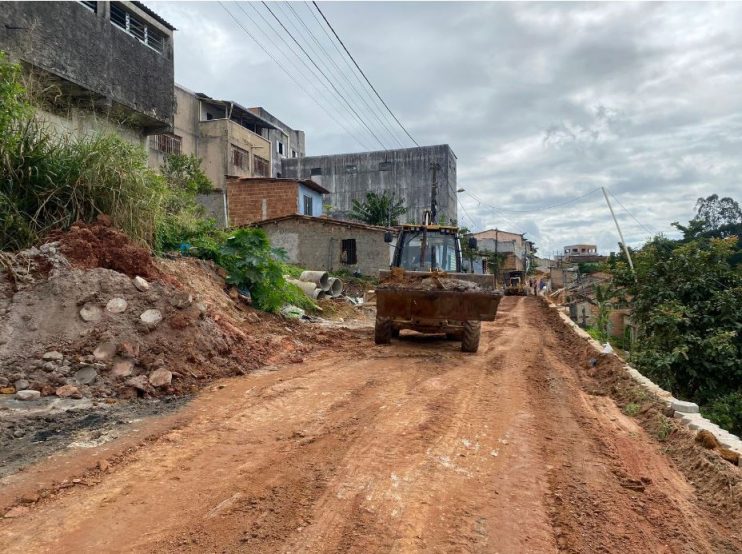 Eunápolis: segunda etapa da obra da rua Lua Nova fica pronta em julho 14