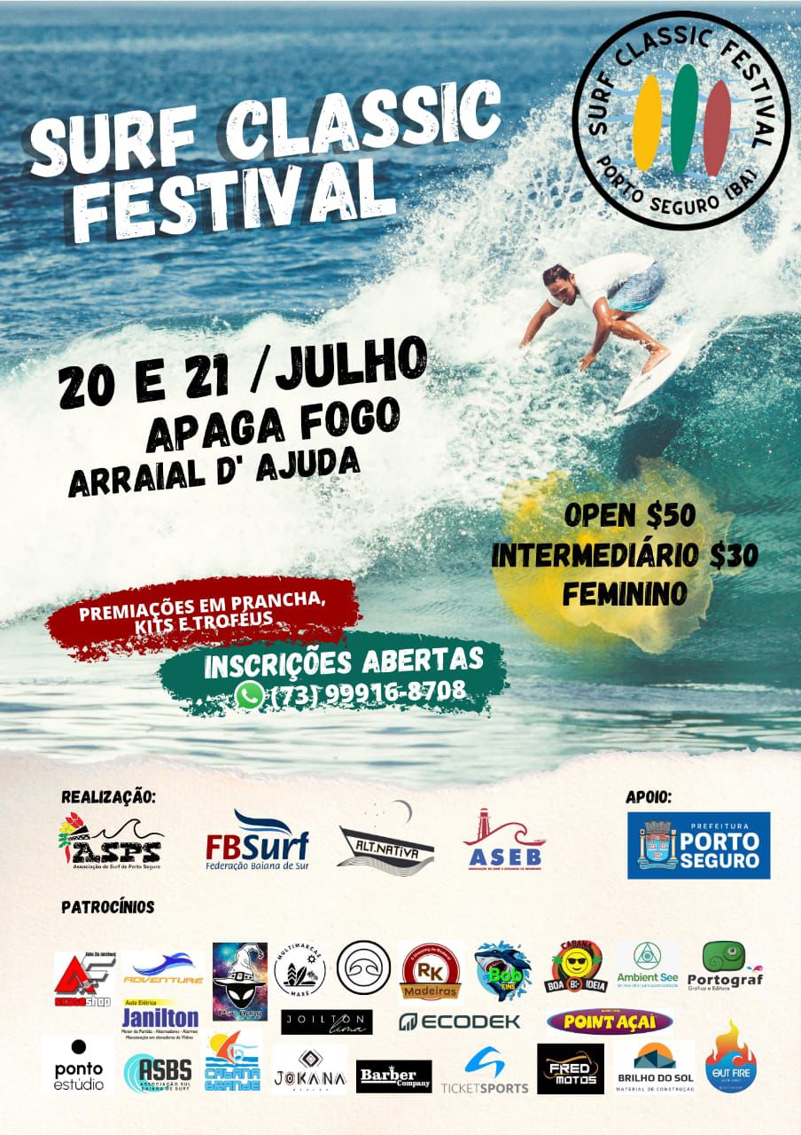 Praia do Apaga Fogo recebe segunda edição do Surf Classic Festival 5