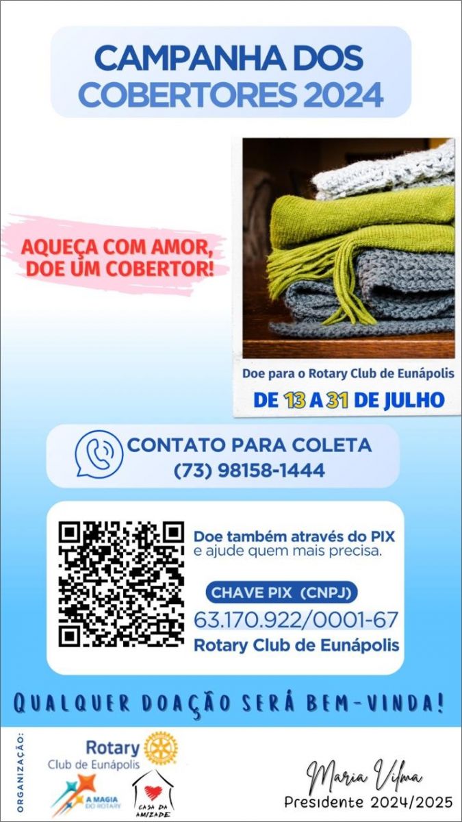 Rotary Club de Eunápolis promove campanha social "Cobertor Solidário" 5