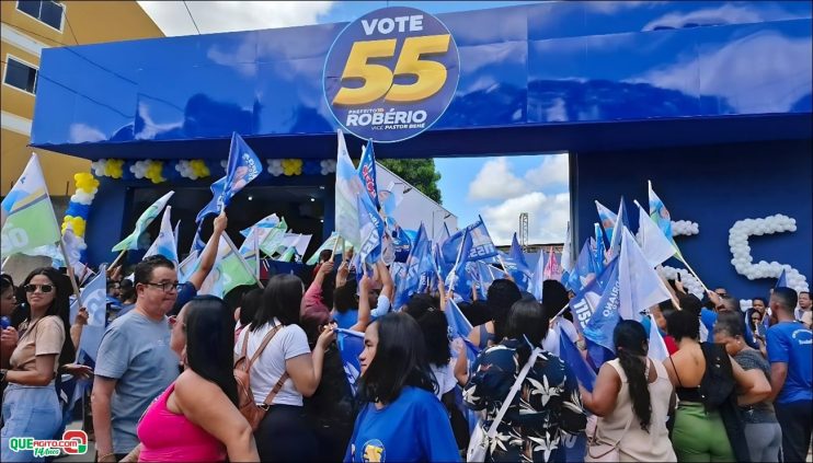 Robério Oliveira inaugura Comitê Central e realiza grande caminhada ao lado do povo 130