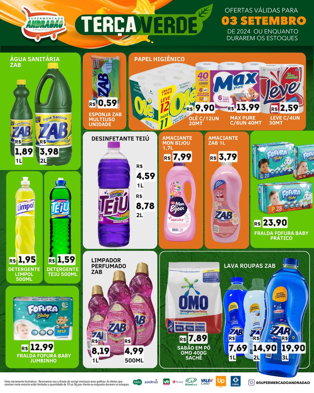 Confiram as ofertas desta terça verde - 03/09/24 – Supermercado Andradão - Eunápolis 11