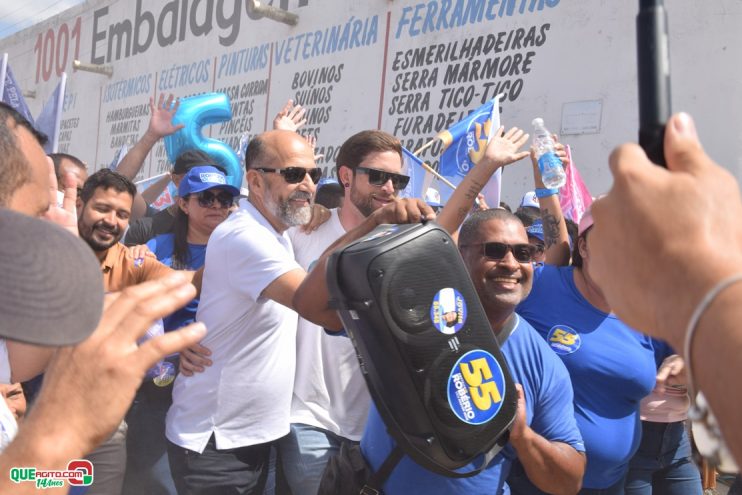 Robério arrasta multidão em caminhada e visita à feira do Juca Rosa neste domingo 26