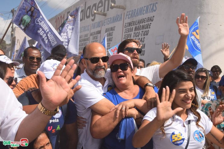 Robério arrasta multidão em caminhada e visita à feira do Juca Rosa neste domingo 27