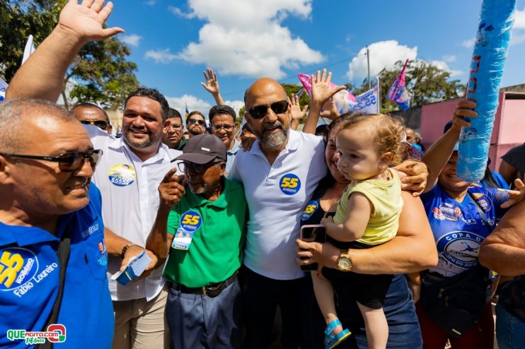 Robério arrasta multidão em caminhada e visita à feira do Juca Rosa neste domingo 86