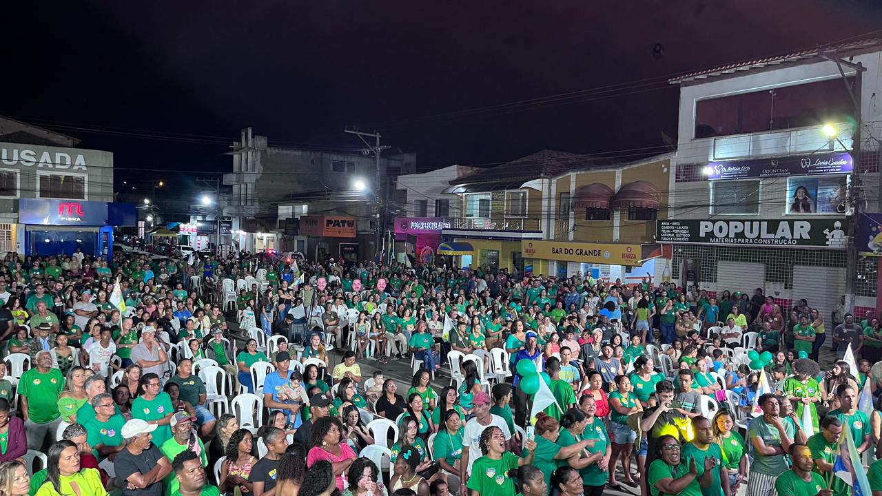 Luizinho mostra força mais uma vez e reúne multidão em comício seguido de caminhada em Itagimirim 8