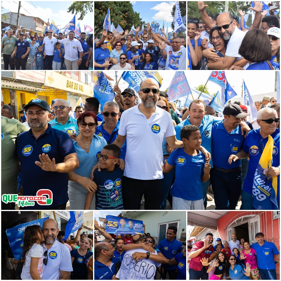 Robério arrasta multidão em caminhada e visita à feira do Juca Rosa neste domingo 4