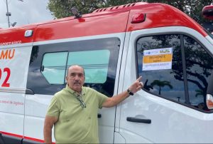 Prefeito Iêdo Elias recebe nova ambulância do SAMU 0km do Governo do Estado 1