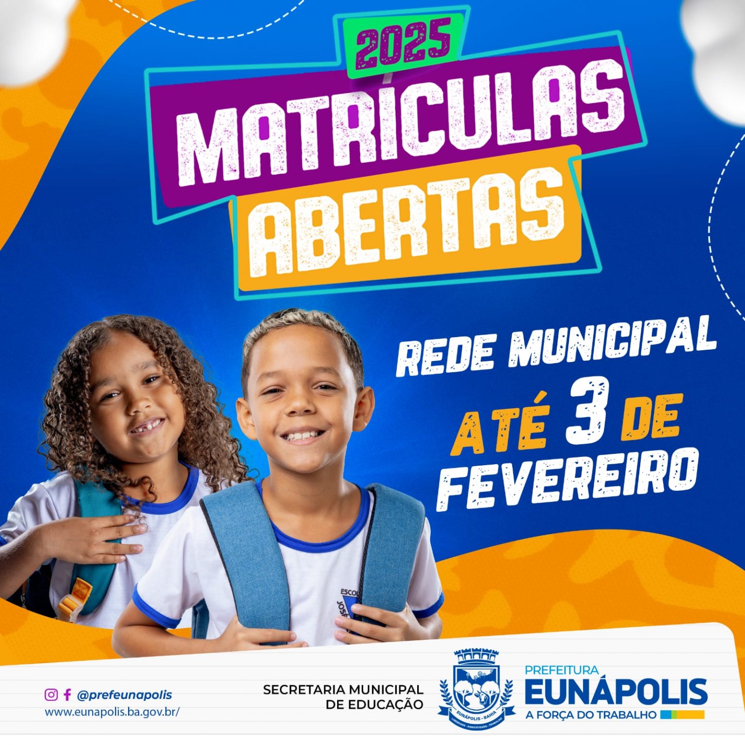 Eunápolis - Matrículas e rematrículas na rede municipal de ensino acontecem até 03 de fevereiro 5