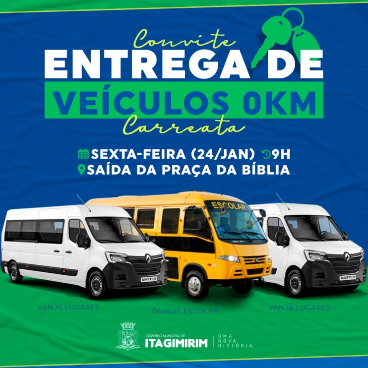 Prefeitura de Itagimirim entrega nesta sexta-feira (24) novos veículos para fortalecer a frota própria do município 4