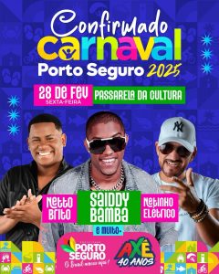 Prefeitura de Porto Seguro divulga a programação do Carnaval 2025 1