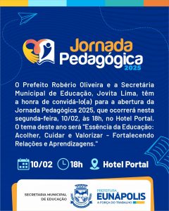 Prefeitura de Eunápolis realiza abertura da Jornada Pedagógica 2025 nesta segunda (10) 1