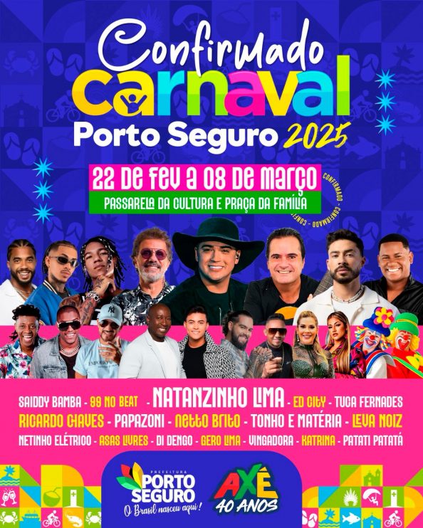 MULTIDÃO: Carnaval de Porto Seguro abre com Natanzinho e anuncia programação oficial de 2025 11