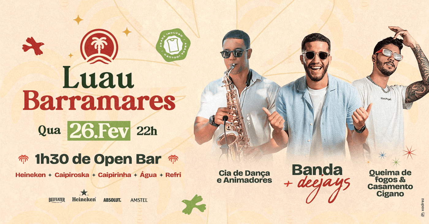 É Hoje o mais tradicional luau de praia de Porto Seguro! Luau Barramares - A Magia Está de Volta! 4