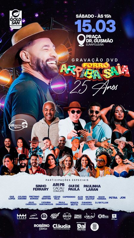 GRAVAÇÃO DVD FORRÓ ARRIBA SAIA 25 ANOS - EUNÁPOLIS-BA 11