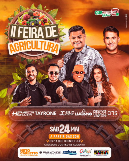 II Feira de Agricultura em Eunápolis acontece dia 24 de maio com grandes atrações musicais 6